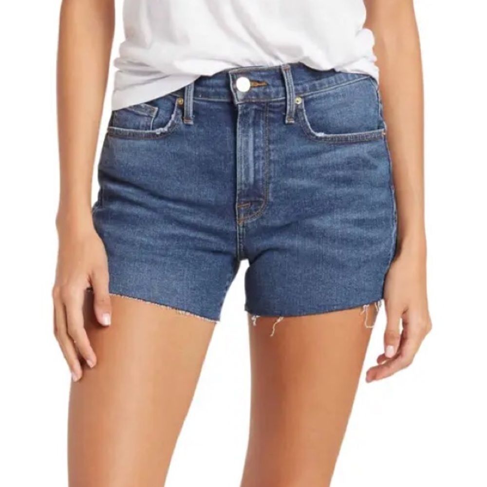 FRAME Le Brigette Short Raw Edge Shorts - Size 31